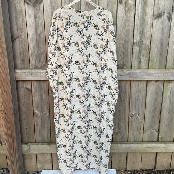 Anthropologie Bel Kazan Floral Open Front Kimono Duster Long Cardigan Size OS - Picture 3 of 10